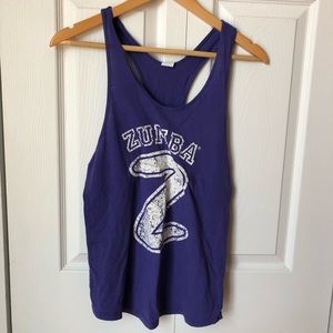 purple zumba tank top